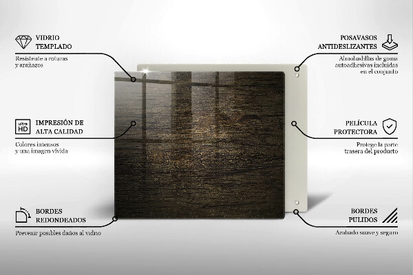 Copri piano cottura Struttura della corteccia di legno