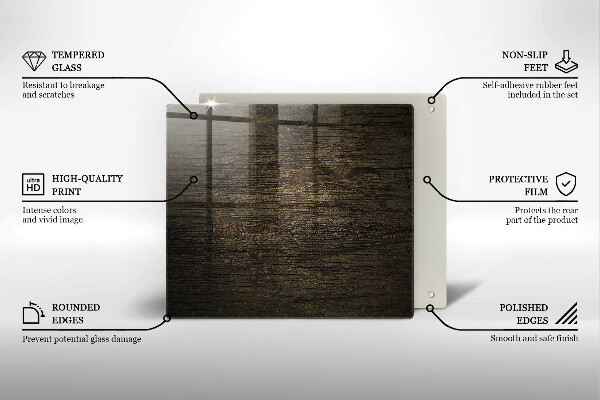 Copri piano cottura Struttura della corteccia di legno