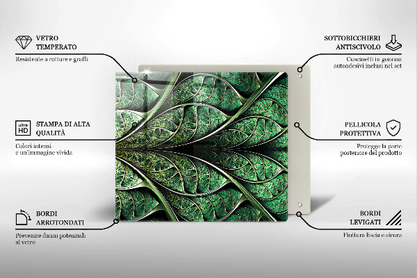 Copri piano cottura Struttura della nervatura fogliare