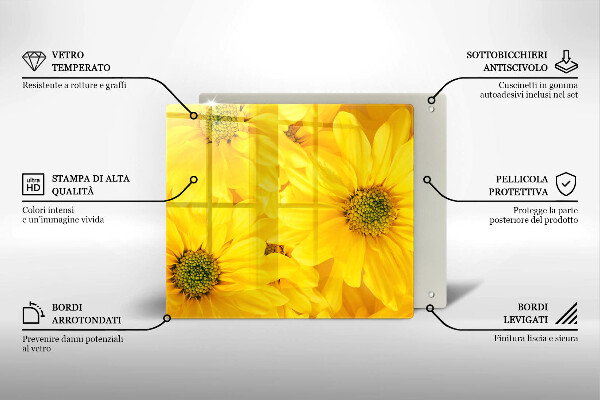 Proteggi piano induzione Petali di fiori