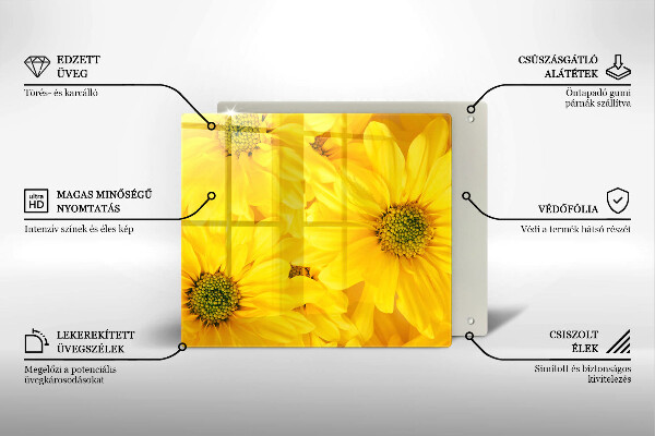Proteggi piano induzione Petali di fiori
