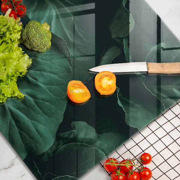 Proteggi piano induzione Foglie selvatiche scure