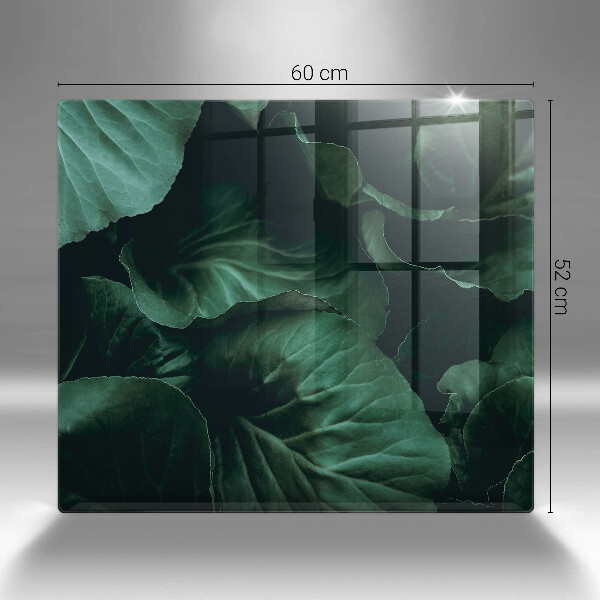 Proteggi piano induzione Foglie selvatiche scure