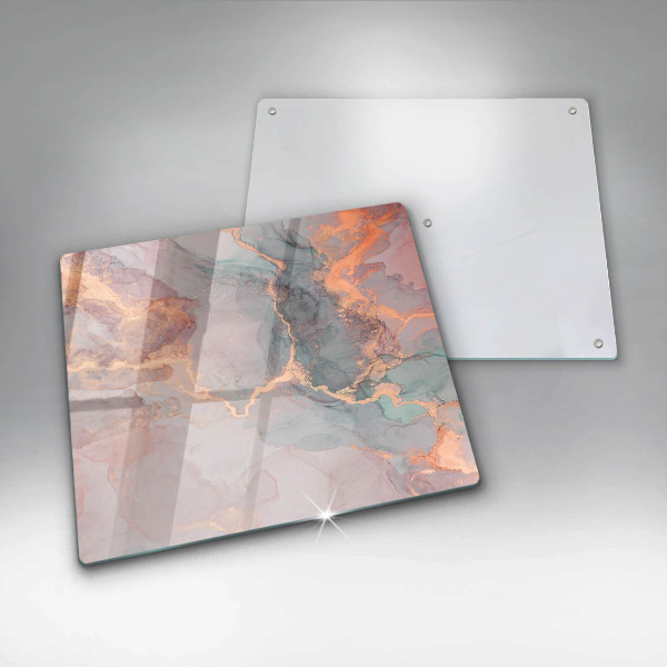 Copri piano cottura Marmo con oro