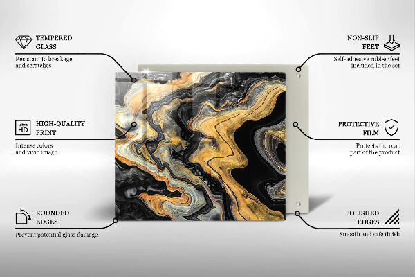 Copertura piano induzione Struttura astratta