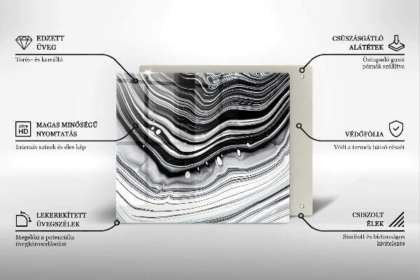 Copertura piano induzione Astrazione dell'inchiostro