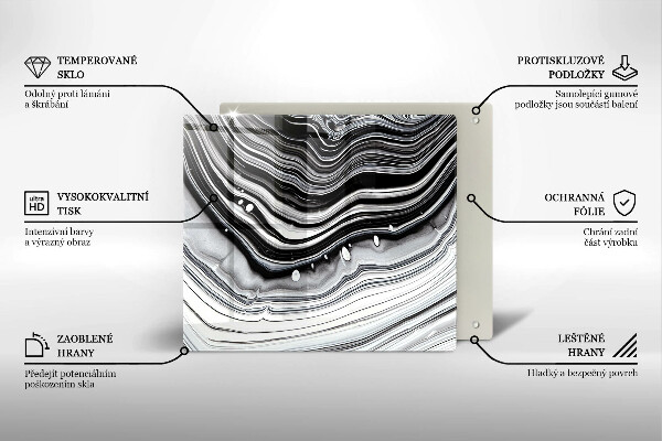 Copertura piano induzione Astrazione dell'inchiostro