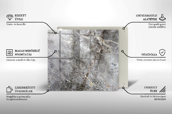 Copertura piano induzione Trama di pietra