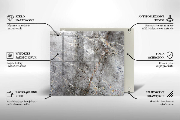 Copertura piano induzione Trama di pietra