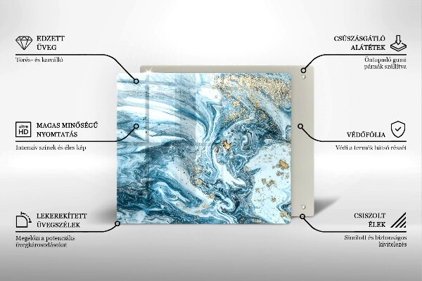 Copri piano cottura Struttura con oro