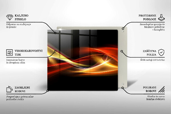 Copri piano cottura Fumo e luce astratti