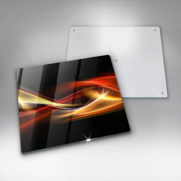 Copri piano cottura Fumo e luce astratti