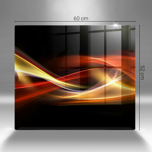 Copri piano cottura Fumo e luce astratti