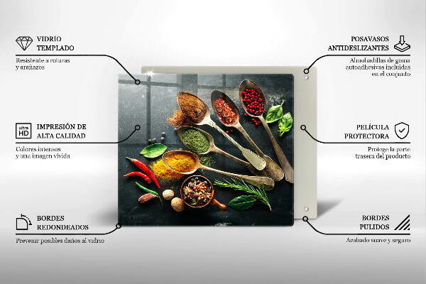 Copertura piano induzione Cucchiai da cucina di spezie