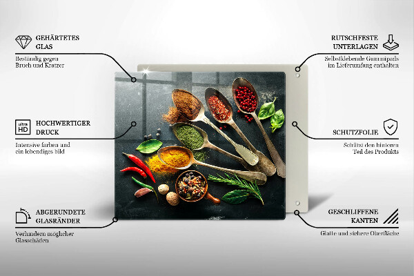Copertura piano induzione Cucchiai da cucina di spezie