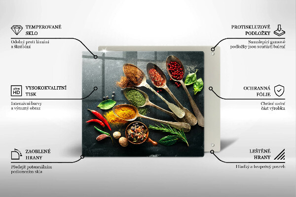 Copertura piano induzione Cucchiai da cucina di spezie