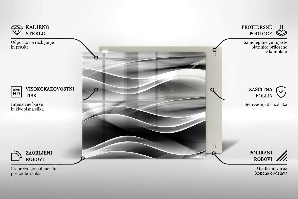 Copri piano cottura Linee delicate di astrazione