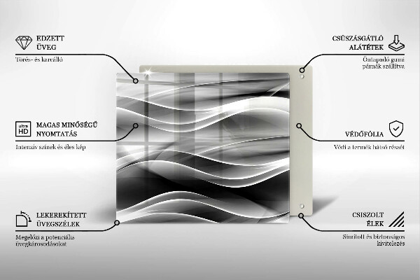 Copri piano cottura Linee delicate di astrazione