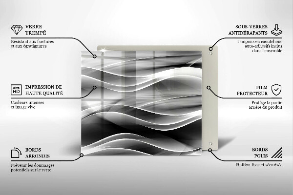Copri piano cottura Linee delicate di astrazione
