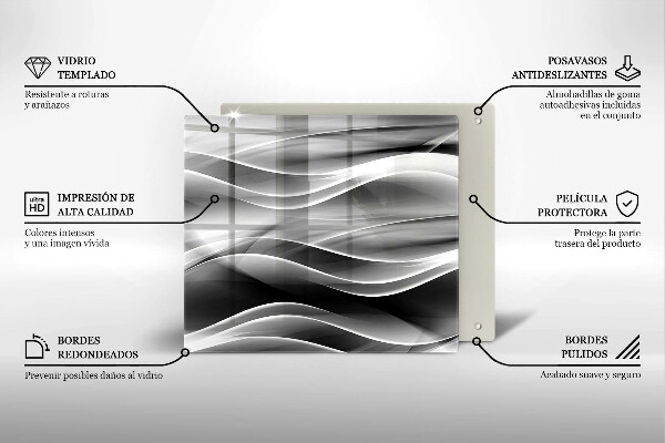 Copri piano cottura Linee delicate di astrazione