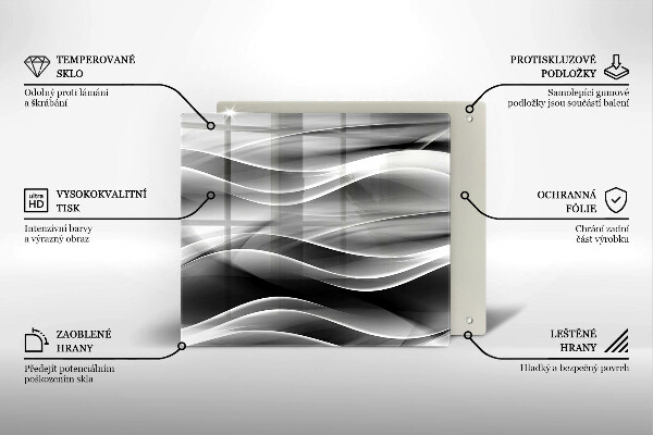 Copri piano cottura Linee delicate di astrazione