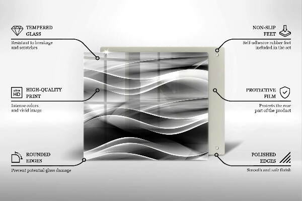 Copri piano cottura Linee delicate di astrazione