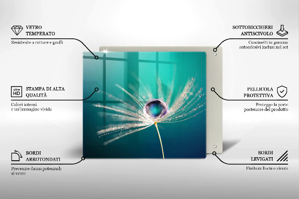 Proteggi piano induzione Rugiada su un dente di leone