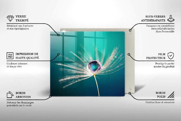 Proteggi piano induzione Rugiada su un dente di leone