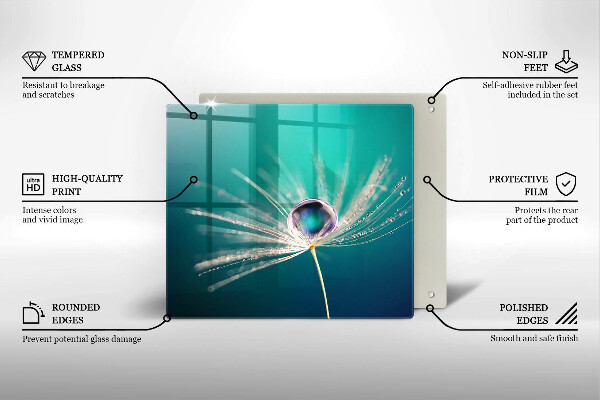 Proteggi piano induzione Rugiada su un dente di leone