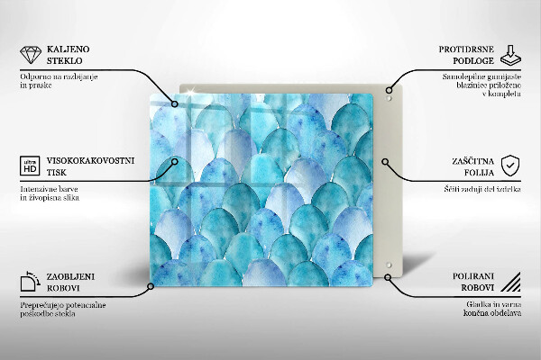 Copertura piano induzione Scaglie di acquerello