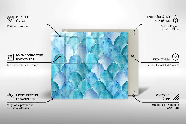 Copertura piano induzione Scaglie di acquerello