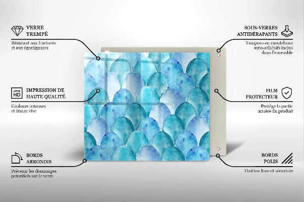 Copertura piano induzione Scaglie di acquerello