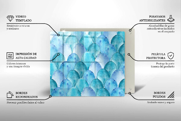 Copertura piano induzione Scaglie di acquerello