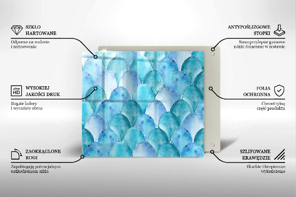 Copertura piano induzione Scaglie di acquerello