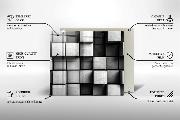 Copertura piano induzione Sfondo di geometria 3D