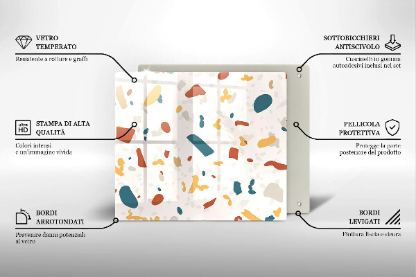 Copertura piano induzione Gres decorativo