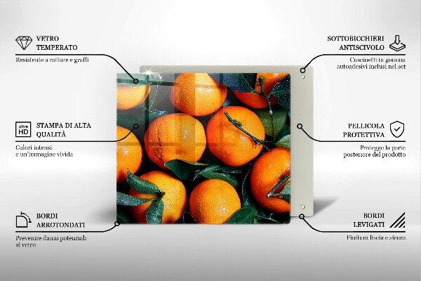 Copertura piano induzione arancia