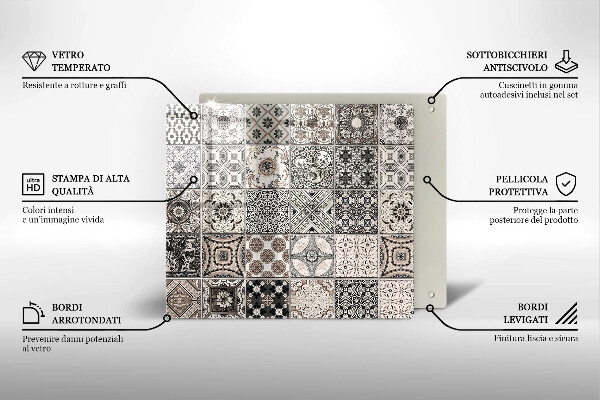 Copri piano cottura Piastrelle decorative