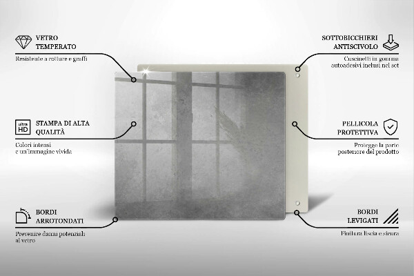 Copri piano cottura Fondo di struttura concreta