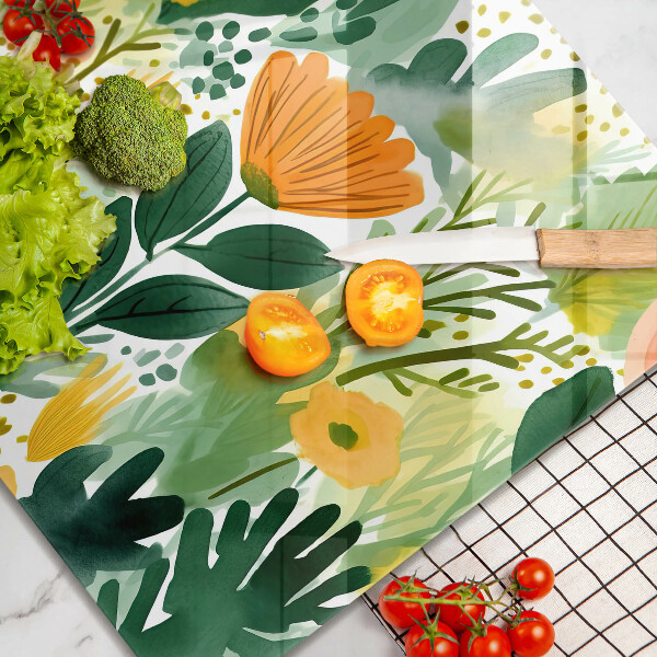 Proteggi piano induzione Fiori dipinti