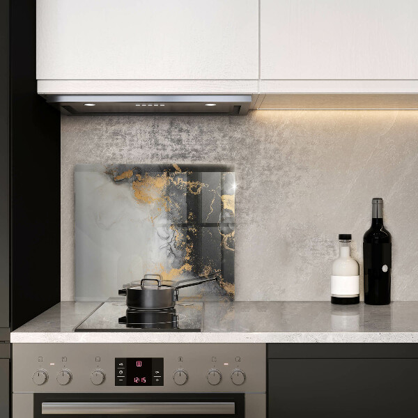 Copri piano cottura Astrazione con l'oro