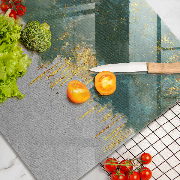 Copri piano cottura Astrazione con l'oro