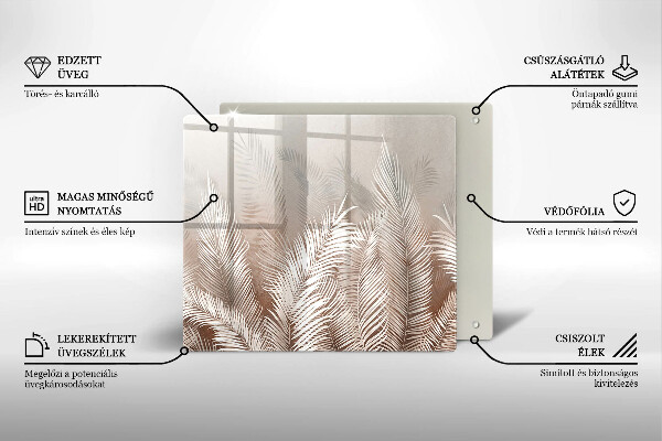 Copri piano cottura Foglie di vegetazione boho