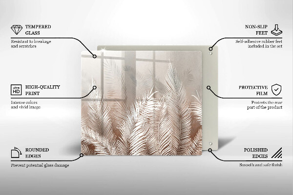 Copri piano cottura Foglie di vegetazione boho