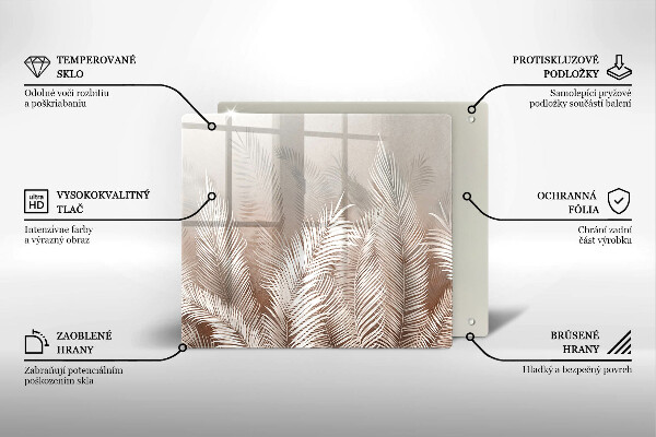 Copri piano cottura Foglie di vegetazione boho