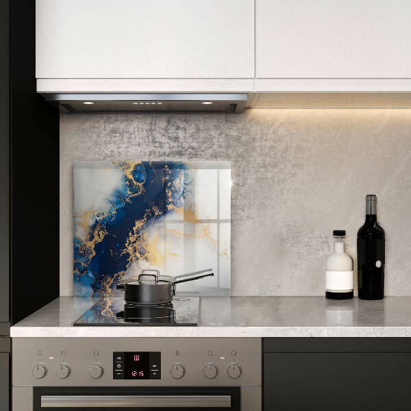 Copri piano cottura Astrazione con il blu