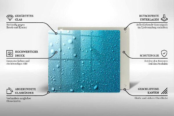 Copri piano cottura Gocce d'acqua