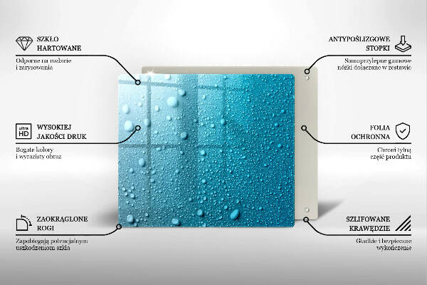 Copri piano cottura Gocce d'acqua