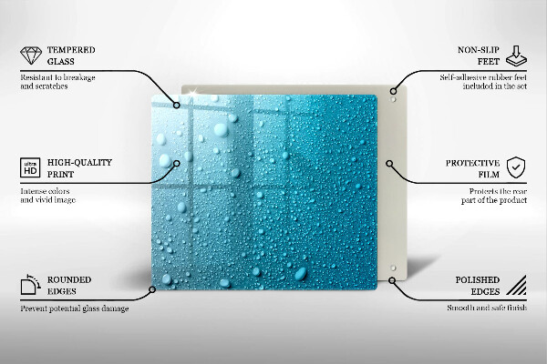 Copri piano cottura Gocce d'acqua