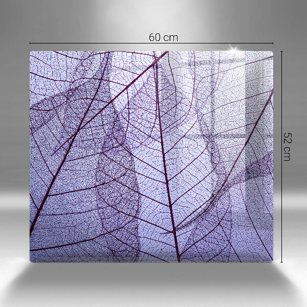 Copri piano cottura Foglie con venature